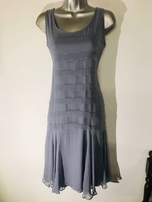 12 / 36 1920 grey flapper style silk dress Topshop