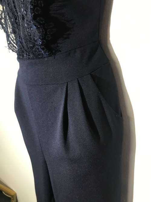 Navy blue jumpsuit suits 10 / 34 lace and padded bust