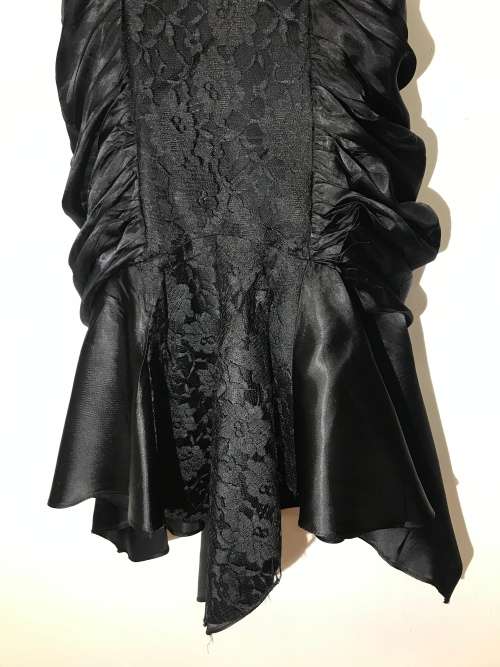 Circa 1980s vintage black evening dress STUNNING suits 34 / 10 Lori Ann