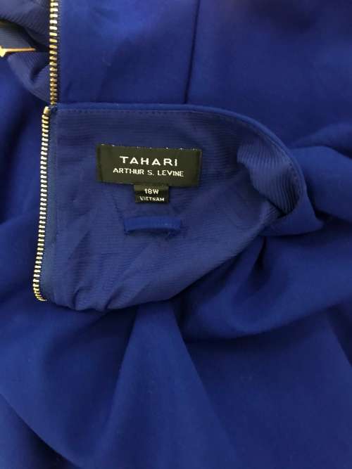 Tahari ARTHUR LEVINE designer dress. Cobalt blue shift dress suits 18 / 42