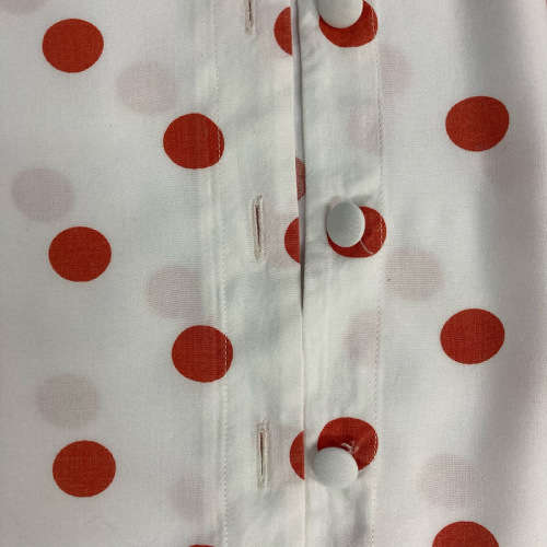 Size 16 / 40 red and white polka dot vintage shirt ladies top