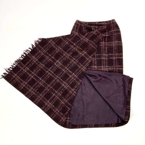 32/8 mohair wool blend skirt top quality