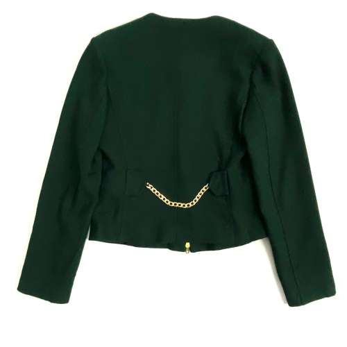 Sally of New York Teal green double zipper lined jacket WOW!