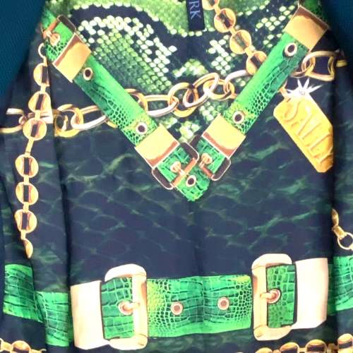 Sally of New York Teal green double zipper lined jacket WOW!