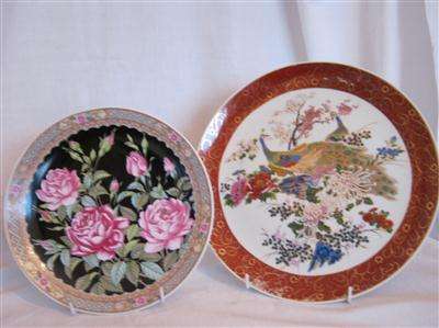 2 DISPLAY PLATES...IMARI 21cm ACROSS..SATSUMA 26.50cm ACROSS...