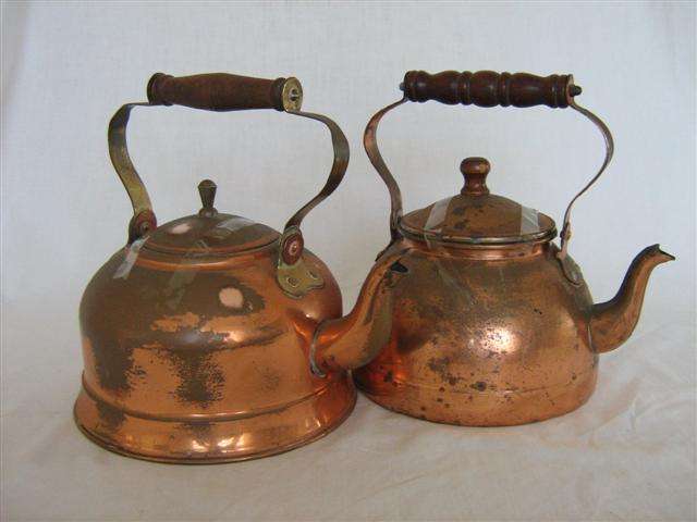 COPPER KETTLES X 2.
