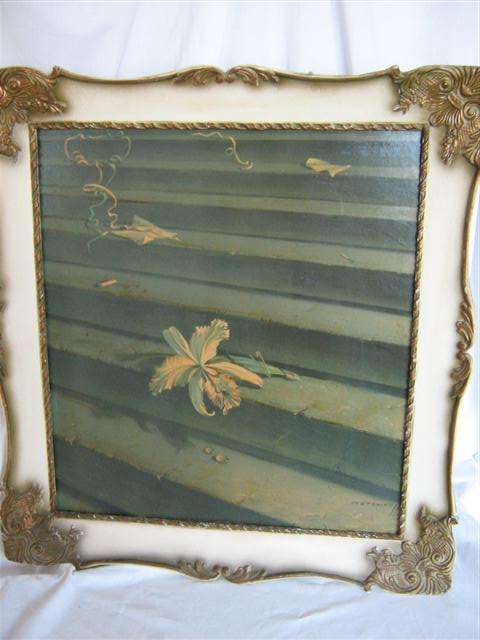 TRETCHIKOFF PRINT " THE LOST ORCHID " IN ORIGINAL PERIOD MOULDED FRAME.