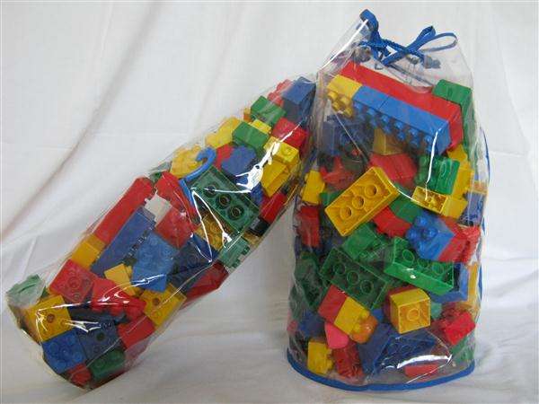 2 BAGS LEGO BUILDING PIECES..221 PIECES....