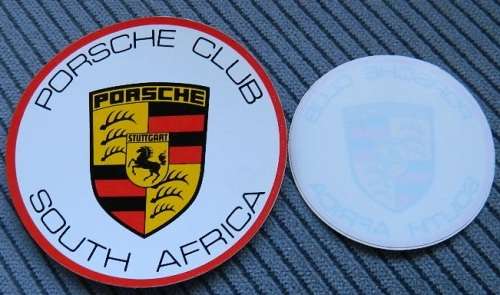 4 Porsche Club South Africa Decals (1990)