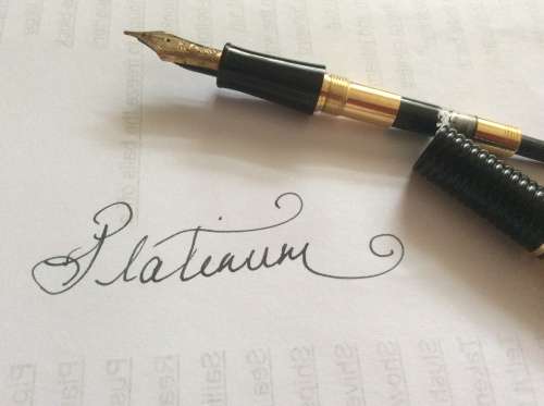 Platinum #3776 P 14 carat nib Calligraphy Fountain Pen