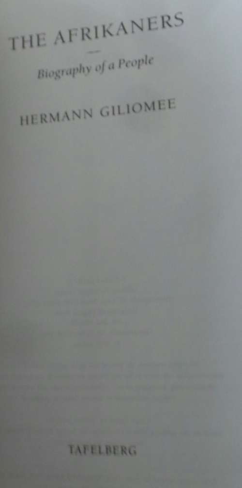 The Afrikaners - Hermann Giliomee