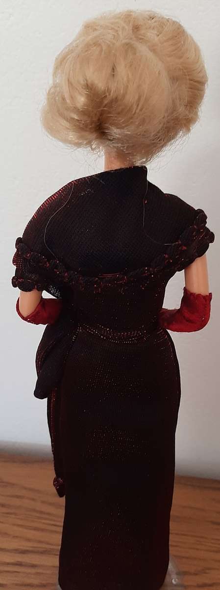 Shimmering Deep Maroon Dress Barbie - Nan Turpin Collection