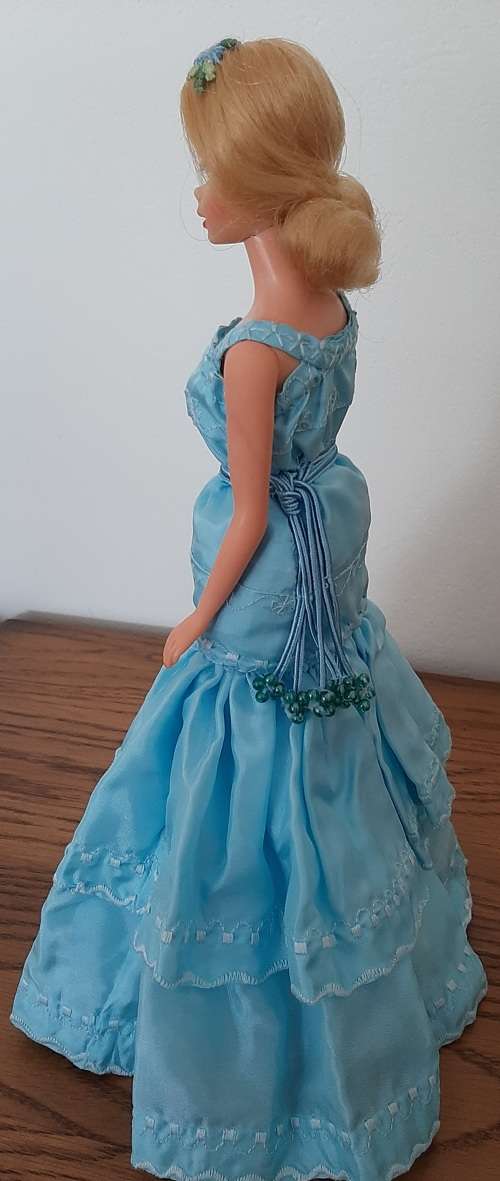 White Dress with Blue Veil Doll - Nan Turpin