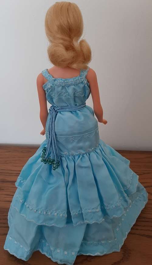 White Dress with Blue Veil Doll - Nan Turpin