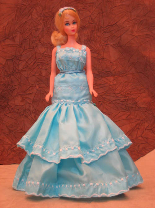 White Dress with Blue Veil Doll - Nan Turpin