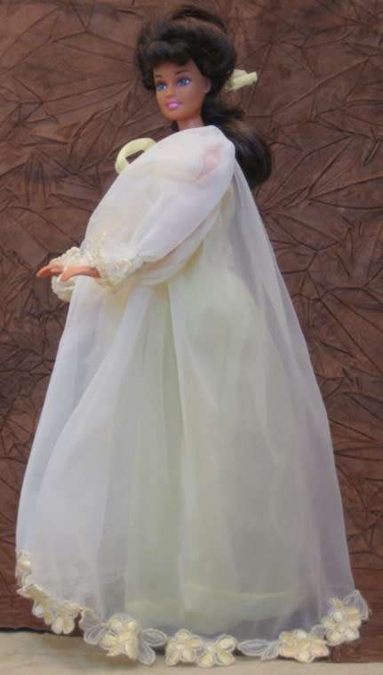 Sheer Yellow Lingerie Barbie