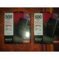 BRAND NEW 500GB SONY EXTERNAL HARD DRIVE. 3.0 USB.