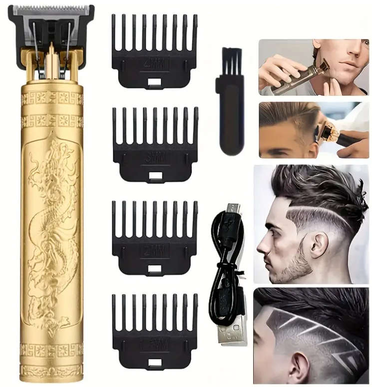 Electric Facial Hair Trimmer Clipper, Rechargeable, Built-in Battery with all accessories included