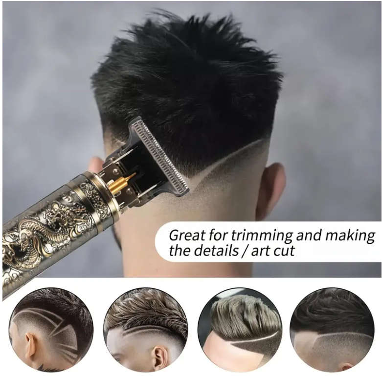 Electric Facial Hair Trimmer Clipper, Rechargeable, Built-in Battery with all accessories included