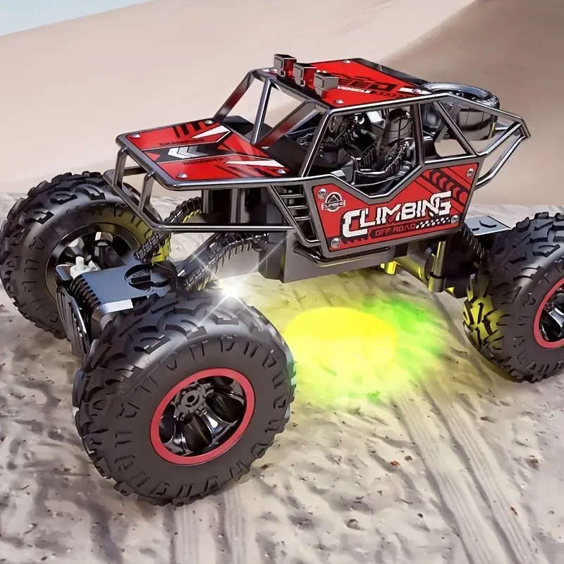 Brand New! Alloy Body Remote Control Car, Off-road Climbing, Rechargeable, With Lights, Rubber Tires
