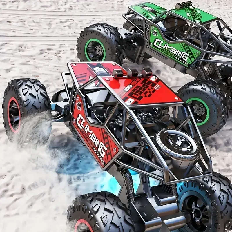 Brand New! Alloy Body Remote Control Car, Off-road Climbing, Rechargeable, With Lights, Rubber Tires
