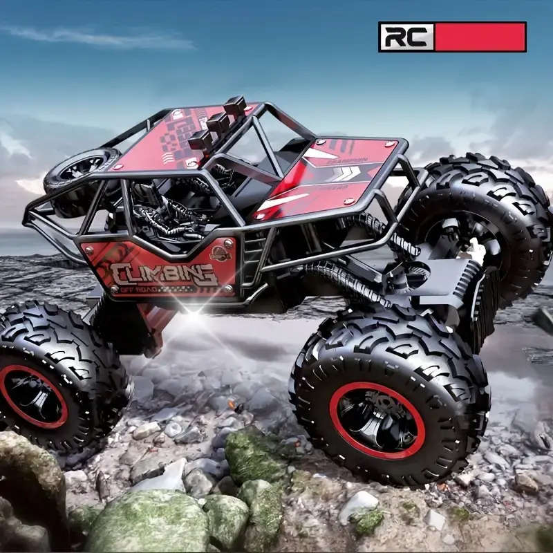 Brand New! Alloy Body Remote Control Car, Off-road Climbing, Rechargeable, With Lights, Rubber Tires