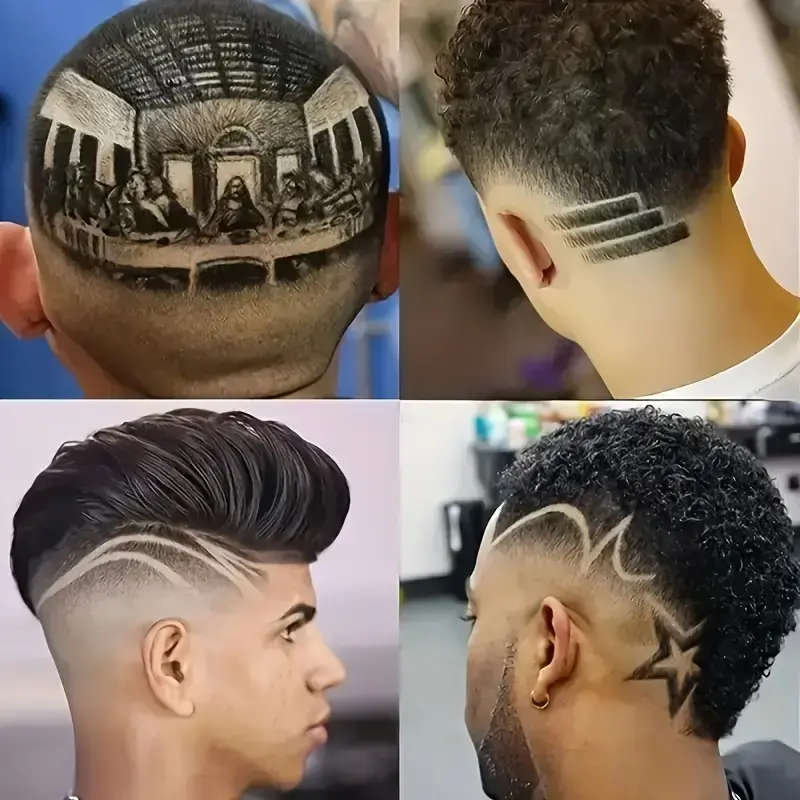 Electric Facial Hair Trimmer Clipper, Rechargeable, Built-in Battery with all accessories included