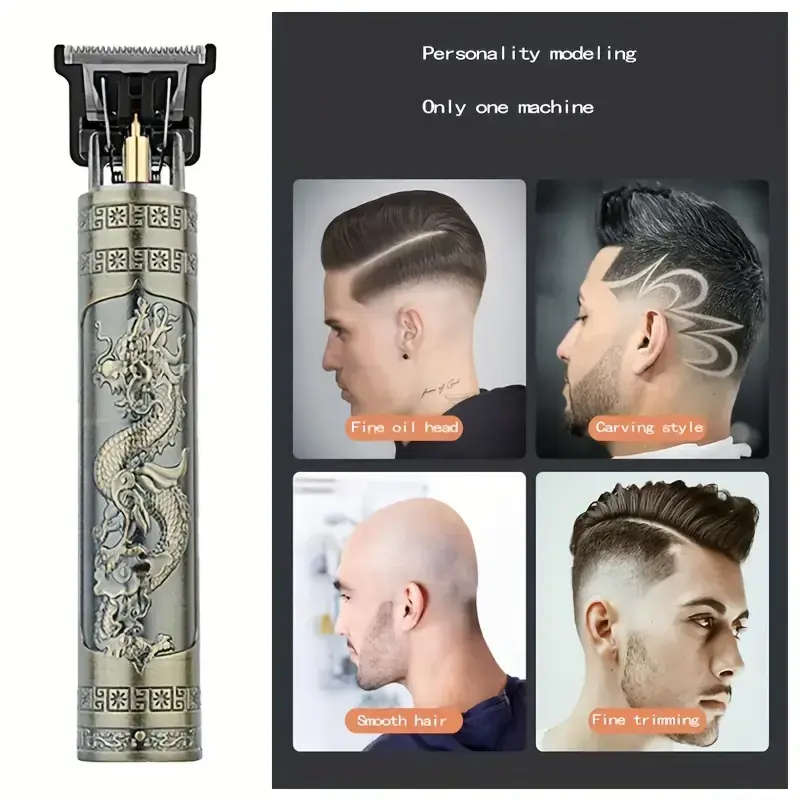 Electric Facial Hair Trimmer Clipper, Rechargeable, Built-in Battery with all accessories included