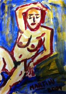 Beautiful Martini Original (As bankable as Kentridge) Good Investment