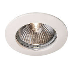 30 x Straight White Downlight With Spring Clip - R1 No Reserve