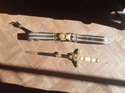 SAAF CEREMONIAL DAGGER AND BELT