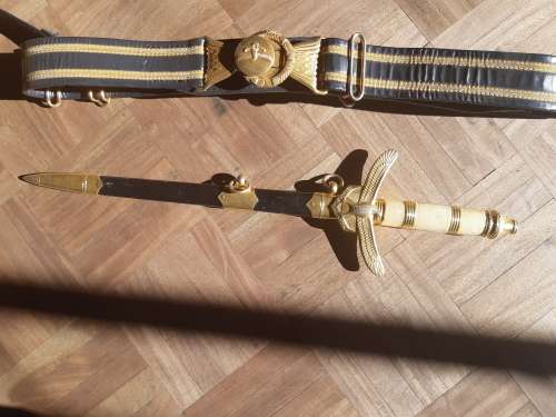 SAAF CEREMONIAL DAGGER AND BELT
