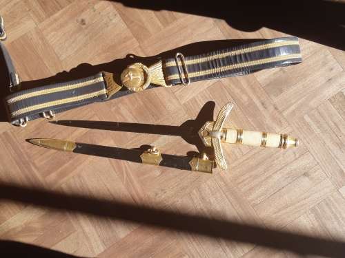 SAAF CEREMONIAL DAGGER AND BELT