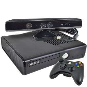 XBOX 360 SLIM 250GB CONSOLE + WIRELESS CONTROLLER + KINECT + ACCESSORIES