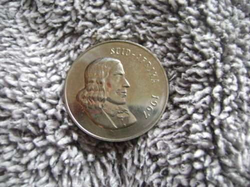 RSA  20 CENTS  1967 (Afrikaans)  UNC  ex. Mint pack seperated.