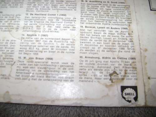 Shell token  @  1970  Men in flight set of 20x tokens