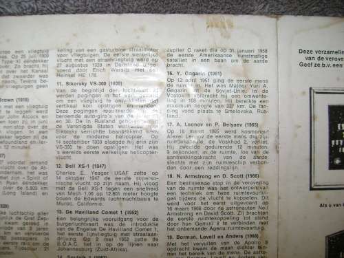 Shell token  @  1970  Men in flight set of 20x tokens