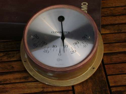 Barigo Clinometer  5" dial Brass housing