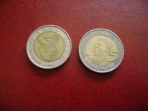 RSA  5 Rand    2008  Mandela 90 years    HG
