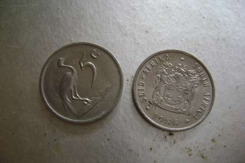 RSA    5 Cents   1986