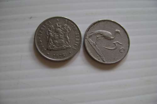 RSA    5 Cents   1975