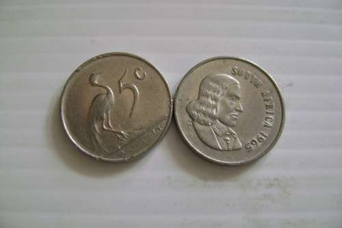 RSA    5 Cents   1965  (English)