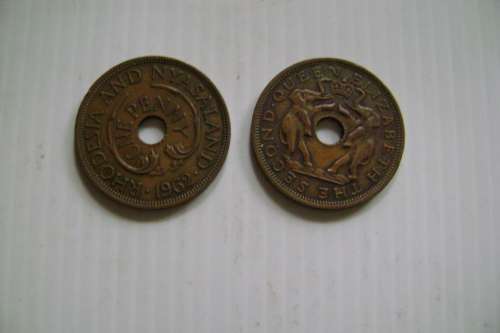 Rhodesia and Nyasaland  1 PENNY  1962