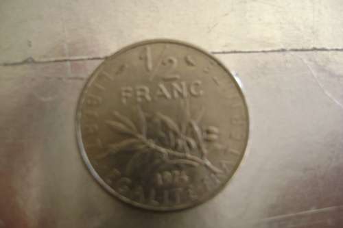 France  1/2 Francs 1976