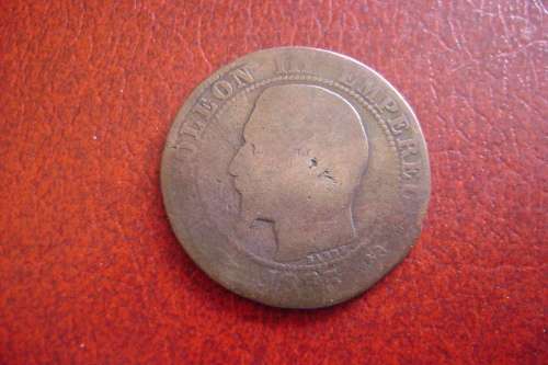 France   5 Centimes  1855 AB
