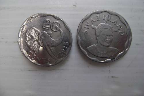 Swaziland  20 cents   2015