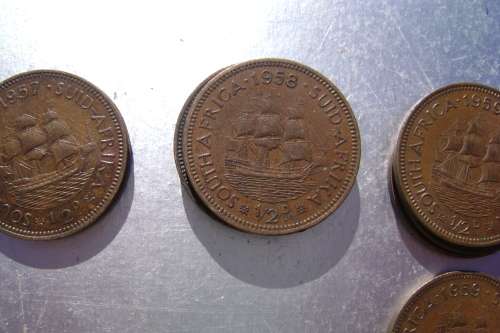 SAU  1/2  Penny  1958