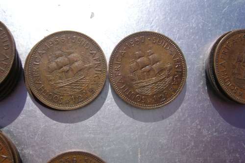 SAU  1/2  Penny  1957