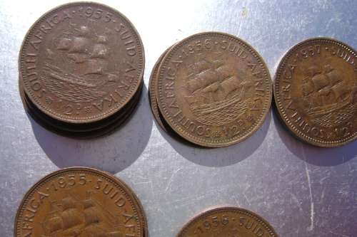 SAU  1/2  Penny  1956