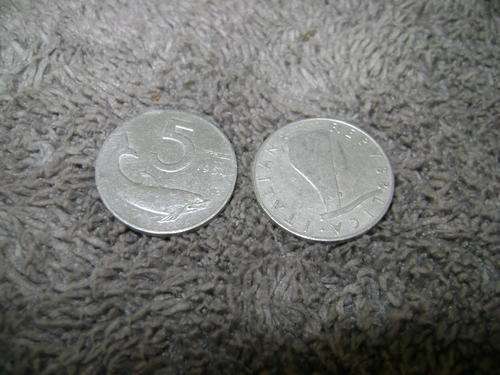 Italy  5 Lire 1954
